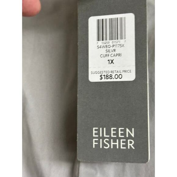 Eileen Fisher Silver Cuff Capri, 1X, NWT, casual, normcore, simple, everyday - Picture 7 of 7